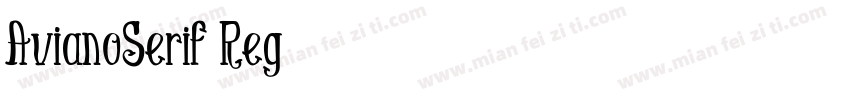 AvianoSerif Reg字体转换